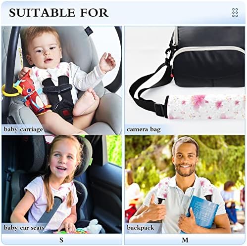 Пинк Лили безбедносен појас покрива автомобилски појас на лентата Супер мек безбедносен појас за возрасни деца за деца со автомобили