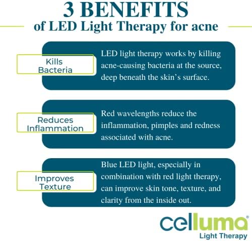 Celluma lite | 3 режим LED терапија за намалување на појавата на брчки, лекување на акни и намалување на болка во мускулите и зглобовите