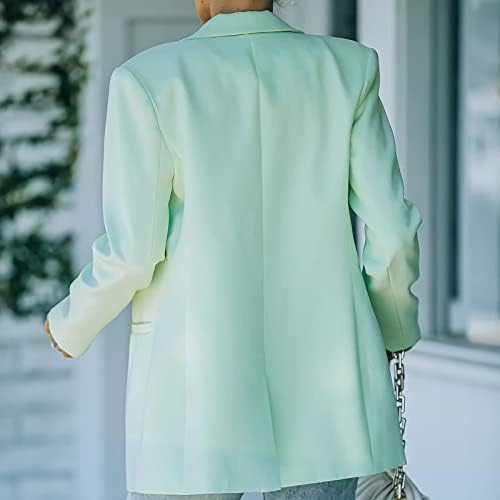 Xiloccer жени надворешни женски блејзери отворени предни модни модни деловни работи за работа со лесен костум јакни со лесен кардиган