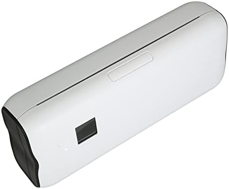 Термички печатач Qiilu Термички печатач ABS бел термички печатач Преносен 216mm A4 хартија безжичен термички печатач за Bluetooth