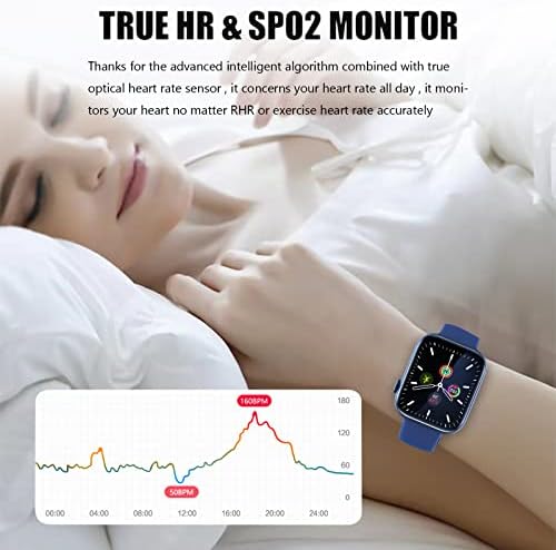 Повик за паметни часовници Moresec Примање/бирање, 1,8 инчен HD Смарт часовник на екран на допир со целосен екран на допир за Android и