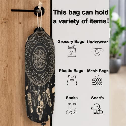 Фаќач На соништа Голем Држач За Торби За Намирници, Организатор На Пластична Кеса За Фаќање Соништа Со Висечка Јамка Што Може Да