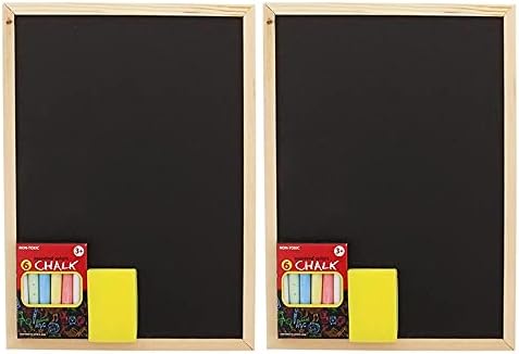 2 пакувања Детска детска табла постави избришани креда во боја, суво висина табла за табли за табла