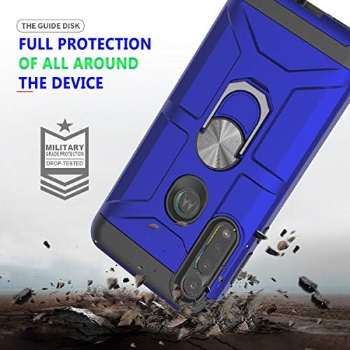 Case Ayymecl Moto G Power, Moto G Power Phone Case, Moto G Power 2020 Case со заштитник на HD екран, држач за ротација на 360 ° Rotation, воена