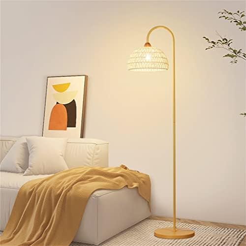 NPZHD ретро ратан ткаена атмосфера ламба под подот дневна соба едноставна ламба за кревет во кревет