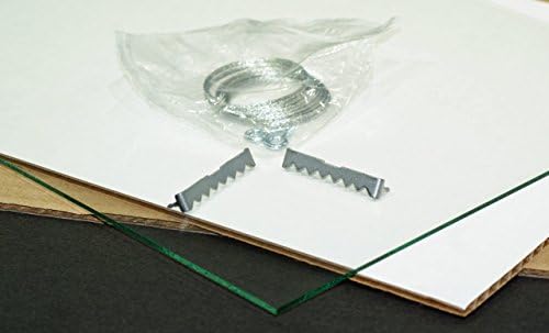 Креативно писмо со уметнички колаж 8-4x6 Отворање на рамка за слики со белак со стакло со целосна сила и 10x40 бел душек
