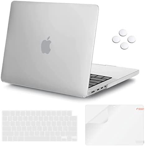 ICASSO компатибилен со MacBook Pro 14 Inch Case 2023 2021 2022 Release M2 A2779 A2442 M1 Pro/Max Chip, заштитна обвивка за тврда обвивка