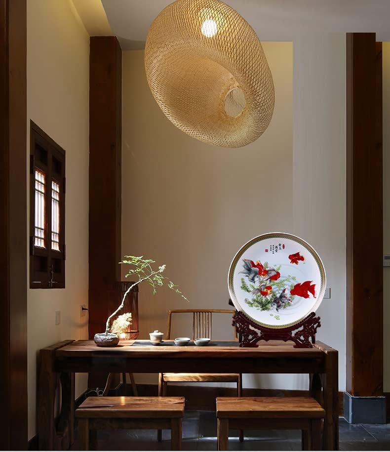 Lysldh jingdezhen керамичка златна рипка виси сад чинија порцеланска декоративна чинија метроп за дневна соба хотел