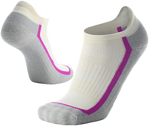 Солакс 72% машки и женски мерино волна чорапи за пешачење на отворено патеки за патеки за дишење со ниско сечење чорапи на глуждот 3 пакувања