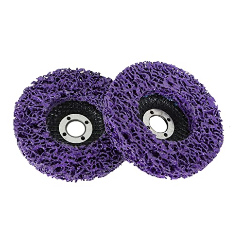 FindMall 10pcs 4 x 5/8 Виолетова брза промена лесна лента дискови поли абразивно тркало силиконски карбид абразивно тркало што се вклопува
