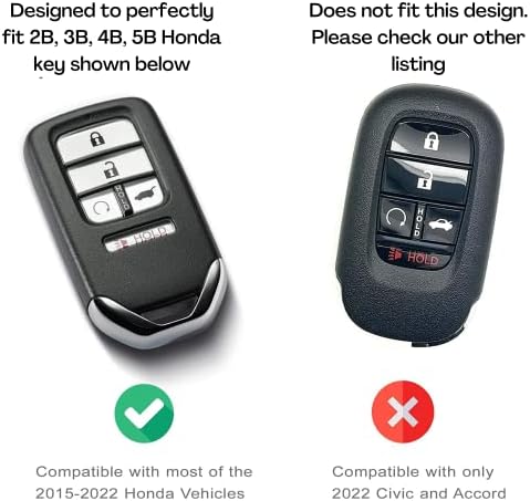 2PCS AME Key FOB Cover For Honda -2021 Civic Accord CR-V пилотски пасош увид Ex-l Touring Smart Key Fobs | Додаток за автомобили