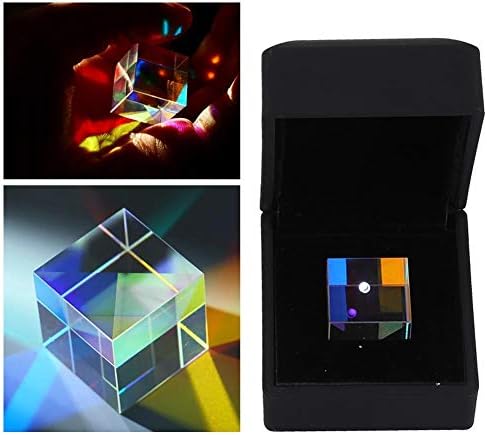 23 * 23 * 23мм Оптичко стакло призма, RGB дисперзија коцка призма извалкана стакло призма за предавање на лесен спектар на декорација на подарок