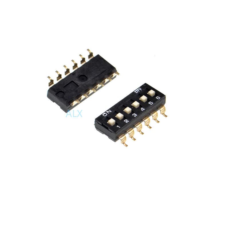 10pcs 6p 6 Позиција SMD SMD прекинувач за прекин на SMD Doule Row 6Pin Pitch 2,54мм СВЕТСКИ СВЕТИ 6 ПИНК