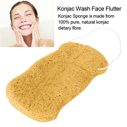 КОНJАК СОНГ ЗА миење на лицето, нежно чистење на телото сунѓер, природно пилинг чистење на лицето за чистење сунѓер за целата кожа)