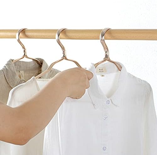 Мајагу 10 парчиња метални закачалки Облека за облека Алуминиум легура против лизгање на решетката за сушење гардероба за гардероба