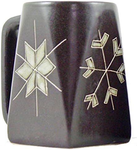 Една колекција Мара Стоунвеар - 12 мл чаша за кафе, колекционерско дно за вечера - Дизајн на снегулки
