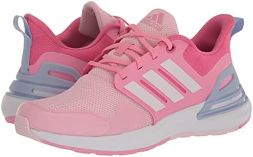 Adidas RapidAsport Running Shoe, чиста розова/бела/блажена розова, 1 американска унисекс мало дете