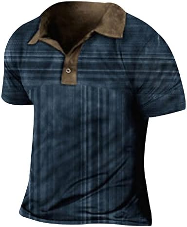 2023 година Нова машка модна кошула обична кратка ракав голф боја во боја на памук со памучен врвен скелет, поправен долг ракав