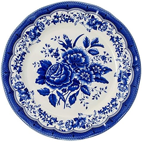 Кралската колекција Tudor Royal 16 -парчиња Премиум Квалитет за порцелански садови, услуга за 4 - Викторија Сина, видете 10 дизајни