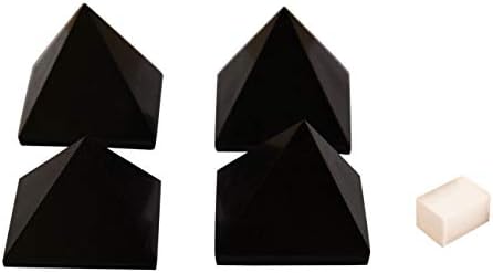 Цврста црна турмалин пирамида фенг шуи духовна реики природен камен чакра кристална терапија вера исцелување енергија наполнет пирамида