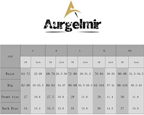 Aurенски тренинг на Аургелмир, јога шорцеви со висока половината за контрола на половината, крст на атлетски спортски плен, кратки