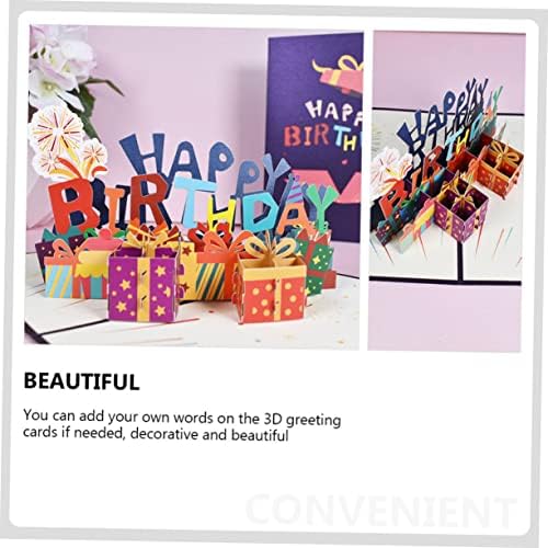 Циеео 1 Поставете Роденденска Картичка Свадбени Покани Покана За Одмор Роденденски Картички Џем Од Хартија Тридимензионална Картичка