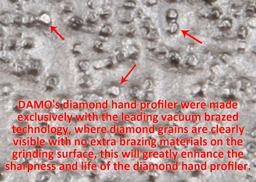 Дамо 3/16 инчен дијамантски дијамантски рутер рутер бит профил на профил со 5/8-11 конец за гранит бетонски мермер countertop работ