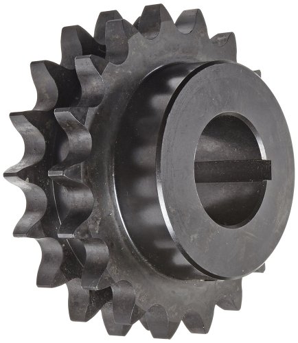 AMETRIC® 2042B20 ISO 08B-2 SPROCKET 20 заби 86,5 mm O.D. , 66 mm Hub Dia, 38 mm вкупна ширина, 020 заби, челик 30 mm H8 Bore, 8x3.3 Keyway