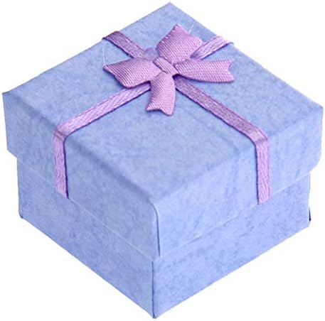 LIOOBO мини торби за подароци Преносен Организатор за накит Пак од 24 кутии за подароци Преносен стилски лак-јазол за складирање кутија накит