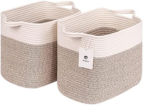 Средна и голема ткаена корпа за сметки на смеење // со рачка, користена за играчки и корпа за складирање на ткаенини, што се користи за складирање