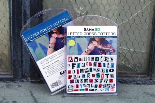 Писмо Притиснете Привремени Тетоважи