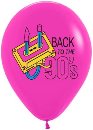 Назад во 90 Тите Декорации за Забави 50 пакувања 12 инчи Ретро Радио Бумбокс Скејт Балони однесете ме на Балони од 90 тите за Украси За Забави