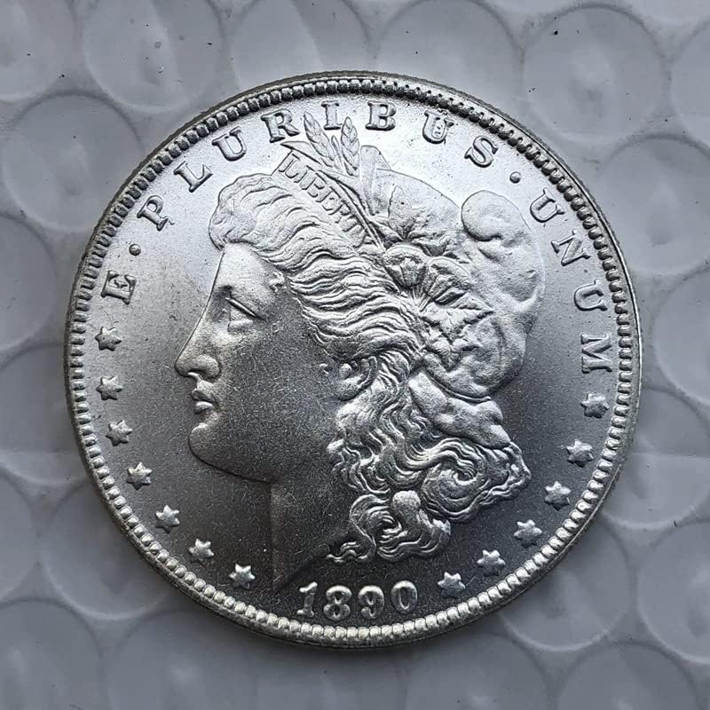 1890o Edition American Morgan Coin Silver Dollar Brass Brass Blass Silver Antique Handicraft странски комеморативни монети