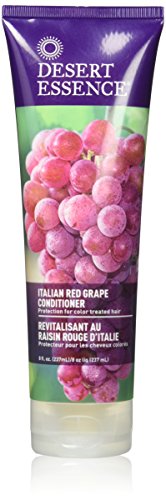 Пустинска суштина италијански климатик со црвено грозје - 8 FL унца - Заштита за коса третирана со боја - Навлажнува - мазна и свиленкаста - витамин Б5 - екстракт од семе