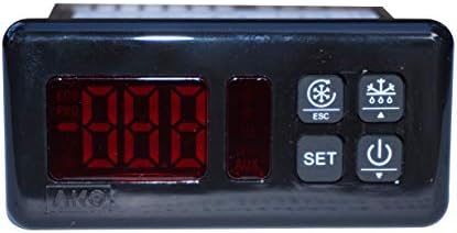 AKO D-14320 120V Контролер на температура | Универзална дигитална замена на термостат контролер со прилагодлив циклус на одмрзнување за кабинети за екранот за комерцијал