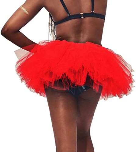 Cosydays Tulle Tutu Skirt Ballet Dance Scirtics Elastic Layero Layered Tutu Scarts Dancing Party Festival Costume for Women