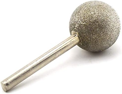 Xucus 15-50 mm dia spherical глава дијамантска мелење бит обложени точки на топката на топката на топката Шанк 6 решетки 80 груби алатки за камен