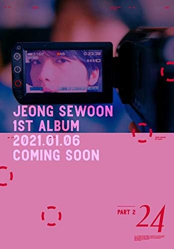 JEONG Sewoon 24 Дел.2 1 -ви албум Случајна верзија ЦД+1p Постер+128P Photobook+1P Film Photo+1P Photocard+Порака за фото -картичка