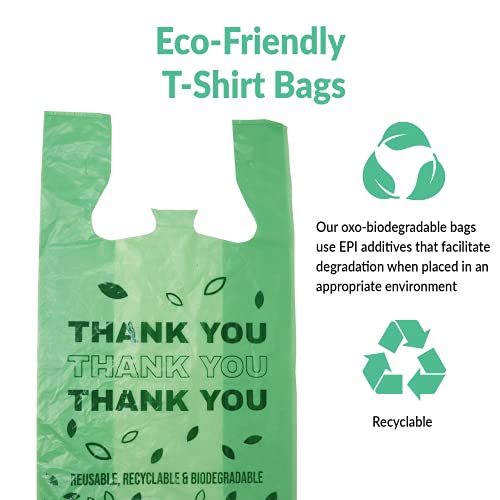 Рели. Биоразградливи благодарам торби | 125 броење - направено во САД | Биоразградливи кеси за купување, торби за намирници/ресторан | ОКСОБИОДЕРГАРБАВНИ