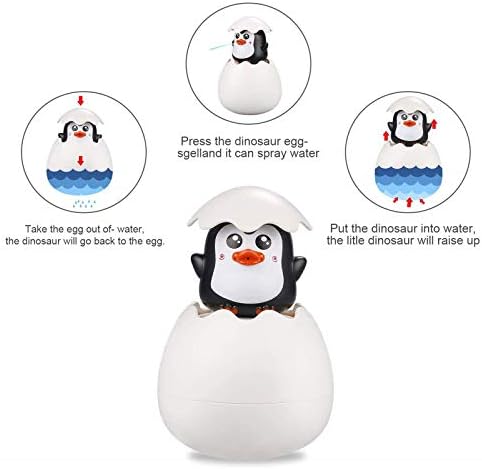 ЏВ 2021 Ново Јајце За Прскање Со Мал Пингвин, Слатко Животно ОД Цртан Филм 3Д Велигденски Јајца Играчка За Бања Смешна Креативност