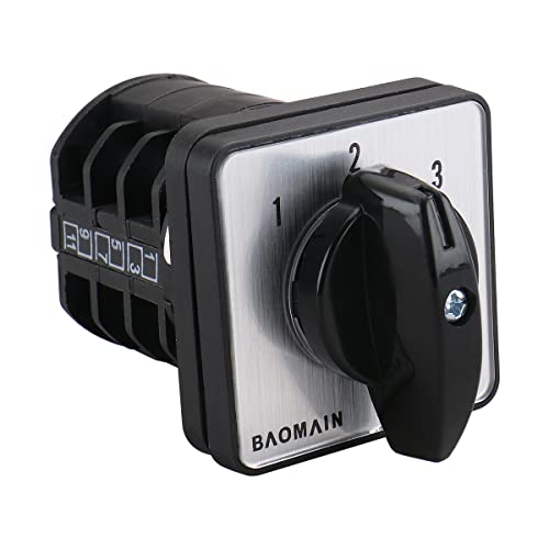 Baomain 660V 10A 3 Позиции 1-0-2 12 Терминали LW8-10/3 123 Контрола на промена на ротационата камера