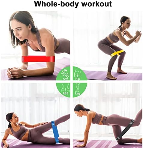 Резистентен опсег за жени и мажи за тренингот Еластични опсези за вежбање со 5 различни нивоа на отпорност