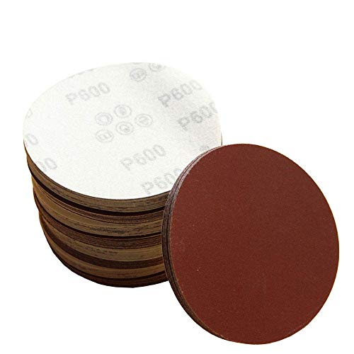 Hefute 50pcs 9 инчни дискови за пескарење 100 решетки разновидни куки за шкурка и јамка решетка разновидна за случаен орбитален сандер