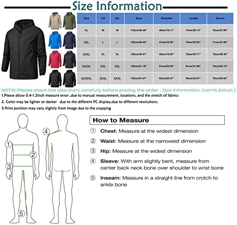 ADSSDQ јакни за мажи, трендовски пешачење со долг ракав плус големина палта мажи зимска висока јака одговара на јакна од средна тежина на ветернофон6