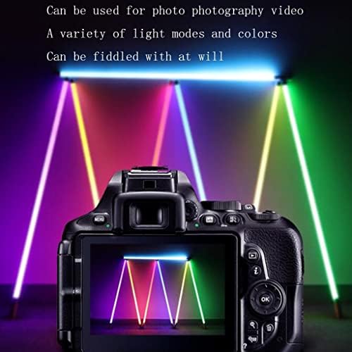 20 бои+19 динамички ефекти LED светло USB -полнење со долг живот светло видео светло преносно видео фотографирање на цевка за снимање