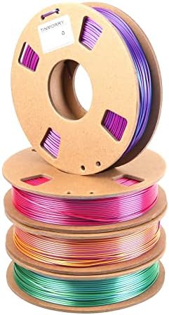 Silk Tri-Colour PLA FILAMENT 1,75 mm Combi Pack, TinMory 3D печатач за печатач, 250 g x 5 spool