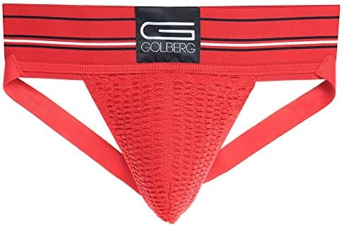Голберг - Мажи 3 “широк опсег Класичен атлетски поддржувач - Performance JockStrap Еластична лента за половината - цврста боја - решетката
