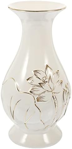 Тофику лотос кој нуди шише бела керамичка вазна керамичка вазни за цвеќиња растителни вазни затворени бели канцелариски керамика