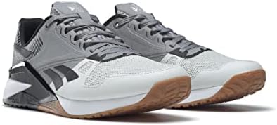 Reebok Unisex MDF60 Трчани чевли, чисто сиво/црно, 12,5 американски мажи