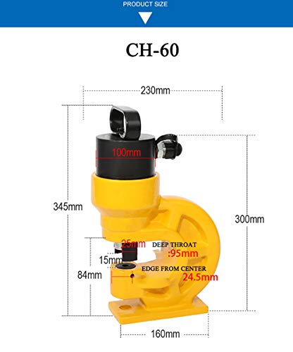 Altectureутри CH-60 Хидраулична алатка за удирање во бакарна железна дупка за дупки за дупки